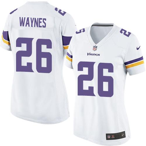 Nike Vikings #26 Trae Waynes White Women's Stitched NFL Elite Jersey